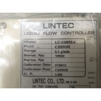 LINTEC LC-1100M-6 MFC Gas C2H5OH 0.1g/min